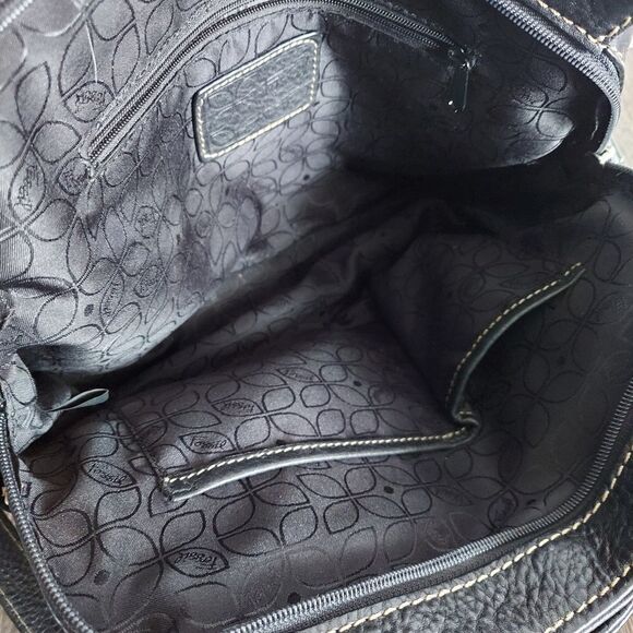 Fossil Black Pebbled Leather Bag - Picture 7 of 10